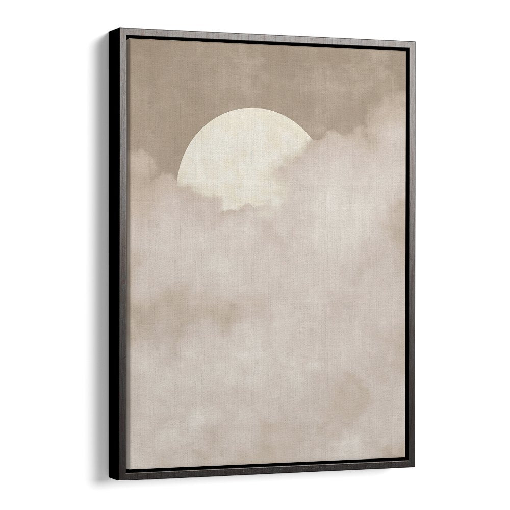 SOFT MOON ABOVE CLOUDS