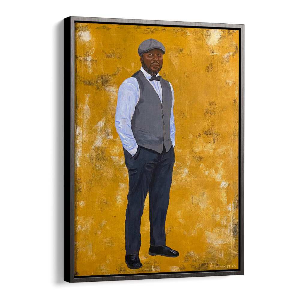 STYLISH MAN IN A CLASSIC OUTFIT , PORTRAITS & FIGURATIVE ILLUSTRATIONS