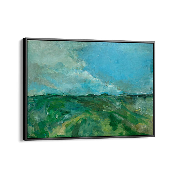 Vibrant Telscombe Tye Landscape Paintings featuring rich greens and blues, perfect for transforming your space.