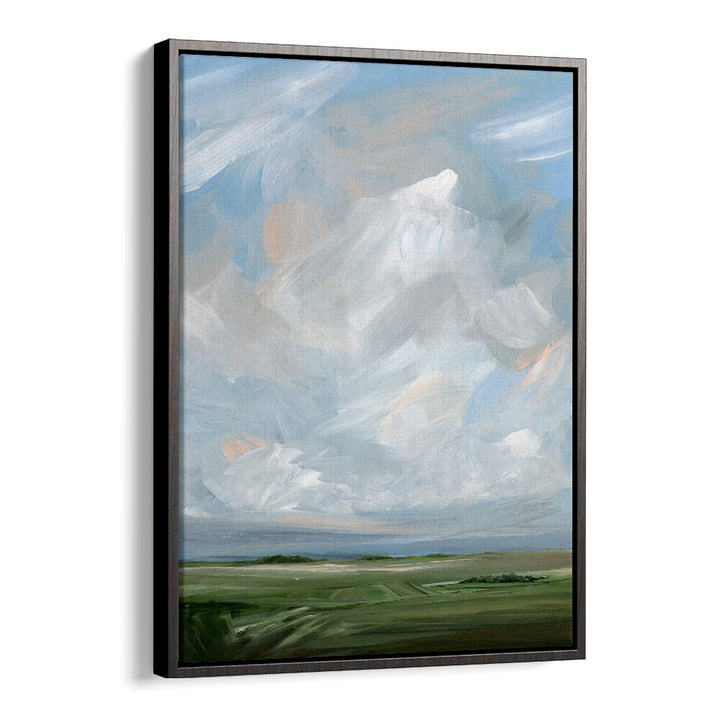 "THIS LAND, ABSTRACT PAINTINGS features serene landscapes with soft colors, perfect for enhancing home decor elegance."