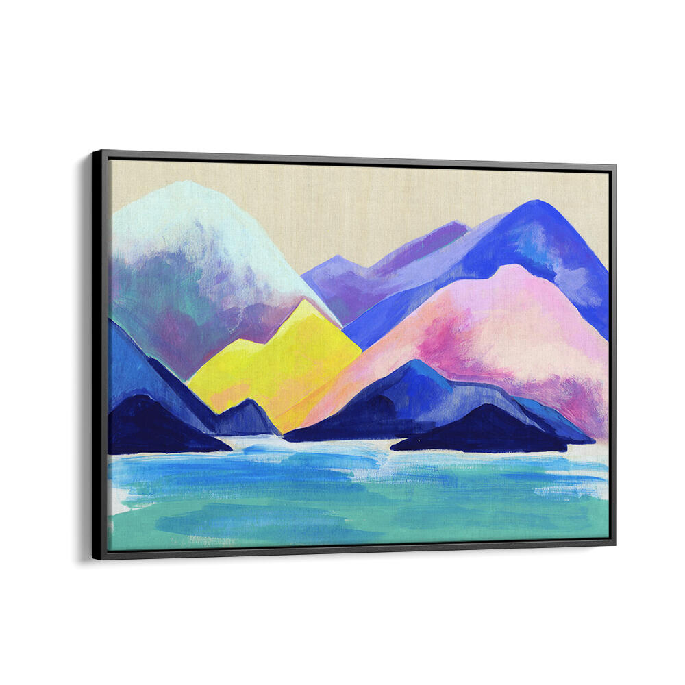 Vibrant TOFINO MOUNTAINSCAPE, LANDSCAPE PAINTINGS showcasing serene mountains and tranquil waters for your space.