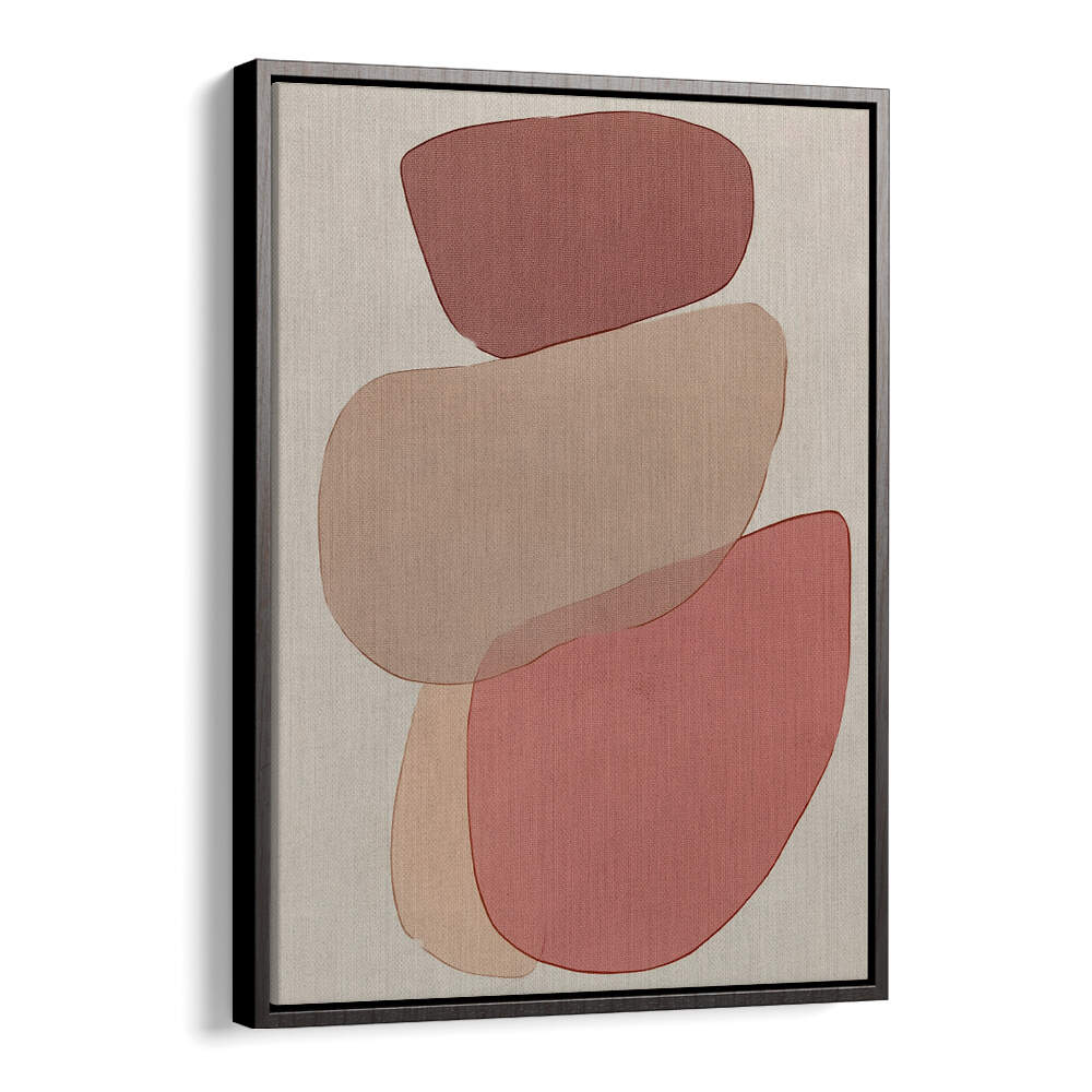 TRANSLUCENT SHAPES IN SOFT PINKS AND REDS II , BOHO ART PAINTINGS