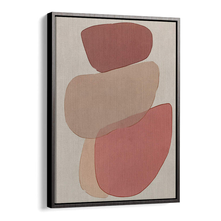 TRANSLUCENT SHAPES IN SOFT PINKS AND REDS II , BOHO ART PAINTINGS