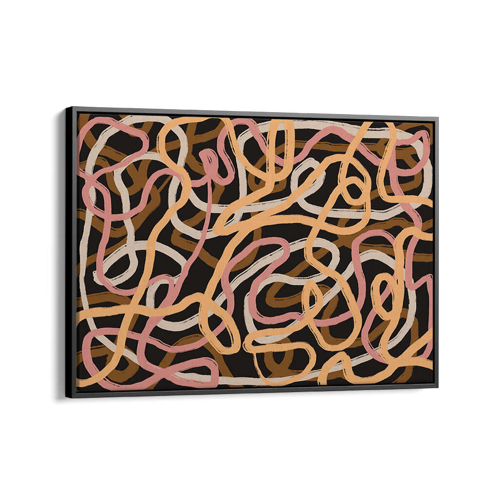 TANGLED COLORFUL LINES , ABSTRACT PAINTINGS