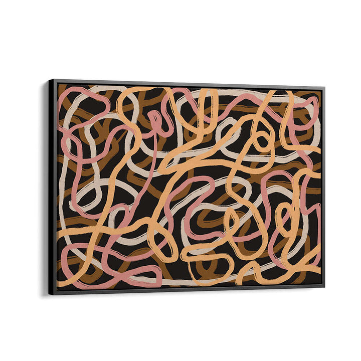 TANGLED COLORFUL LINES , ABSTRACT PAINTINGS