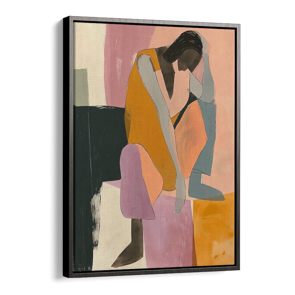 Stylish figurative illustration from THE WALL, PORTRAITS collection, perfect for modern home decor.