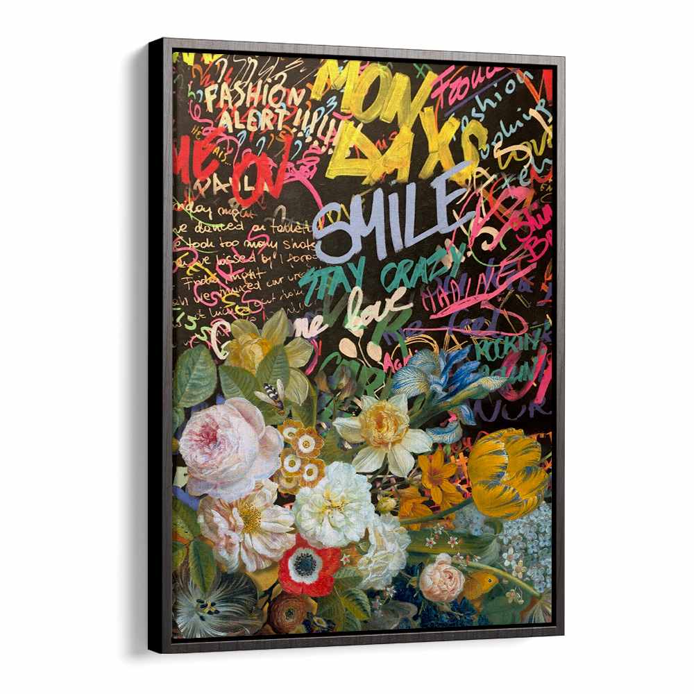 VIBRANT FLOWERS GRAFFITI