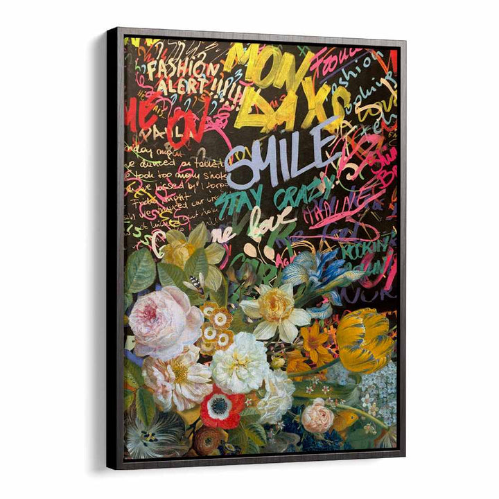 VIBRANT FLOWERS GRAFFITI