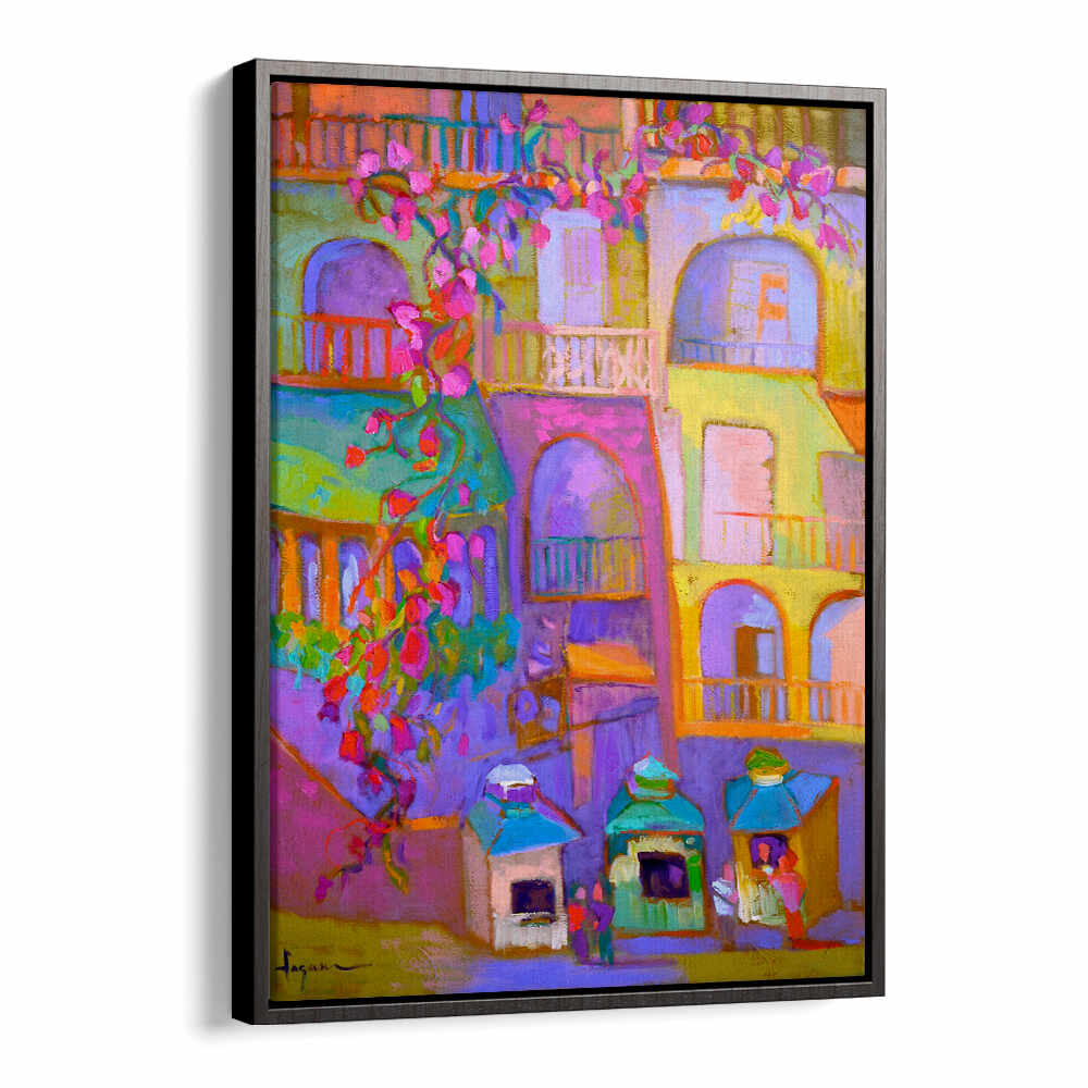 VIBRANT STREETSCAPE , ABSTRACT PAINTINGS