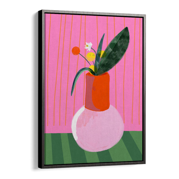 VIBRANT VASE DISPLAY , FLORAL FLOWER PAINTINGS