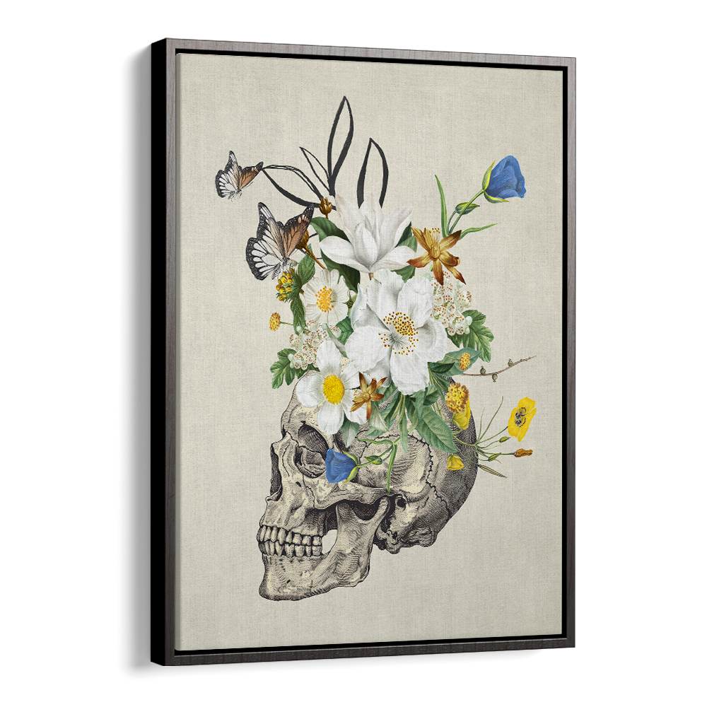 VINTAGE FLORAL SKULL