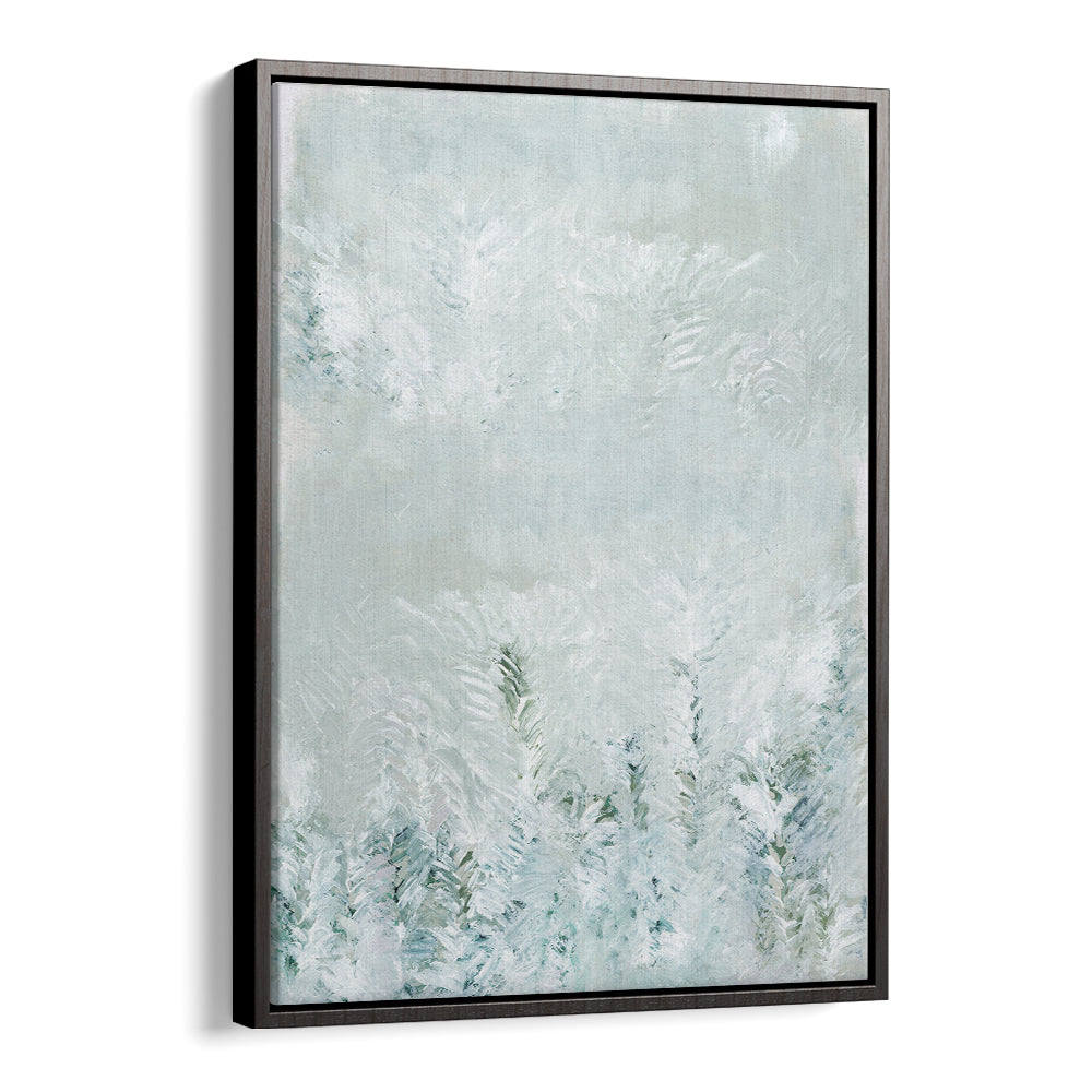 Serene WINTER WHITE FOREST II, ABSTRACT PAINTINGS captures the tranquil beauty of a snow-covered woodland scene.