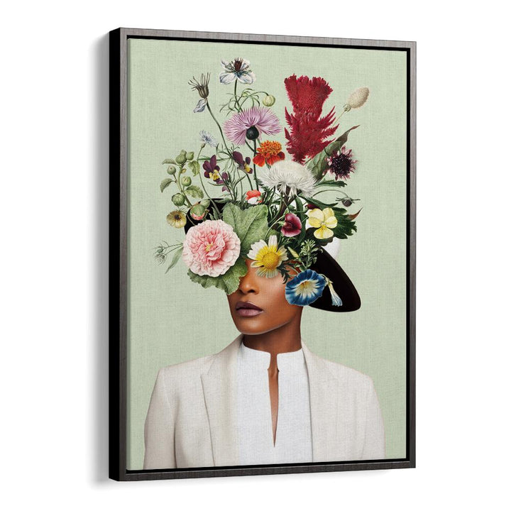 WOMAN FLORAL HEADDRESS