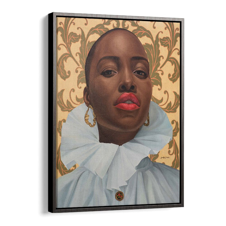 Stunning WOMAN IN BROWN, AFRICAN ART PAINTINGS showcasing grace and cultural heritage for your living space.
