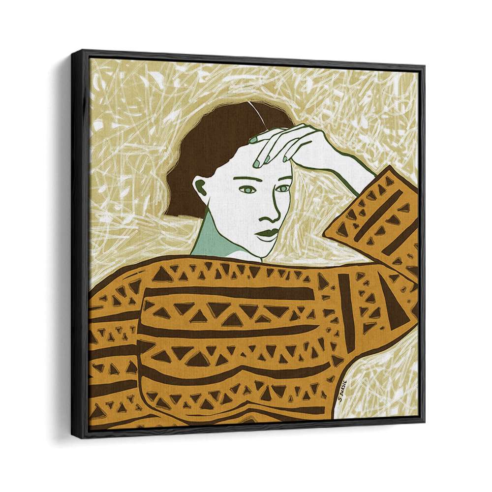 WOMAN WITH PENSIVE GAZE