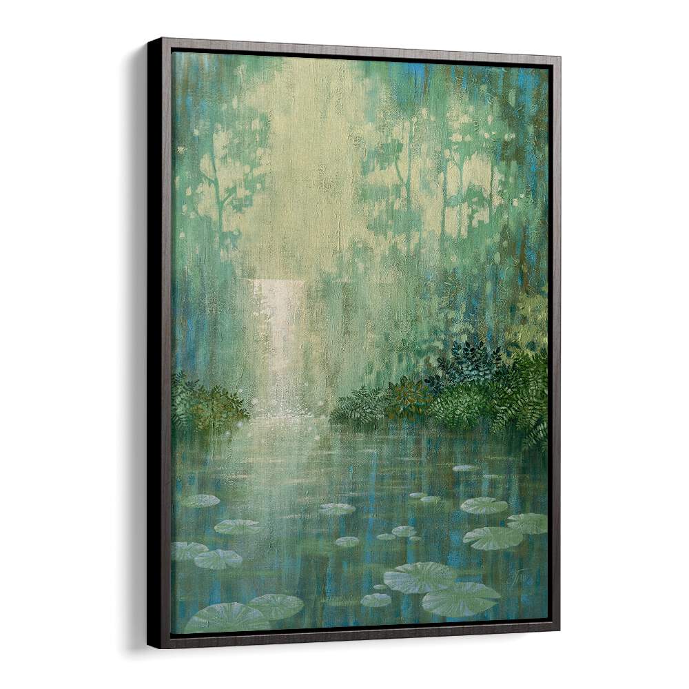 Serene WATERLILY POND, LANDSCAPE PAINTINGS, perfect for enhancing any living space with tranquil beauty.