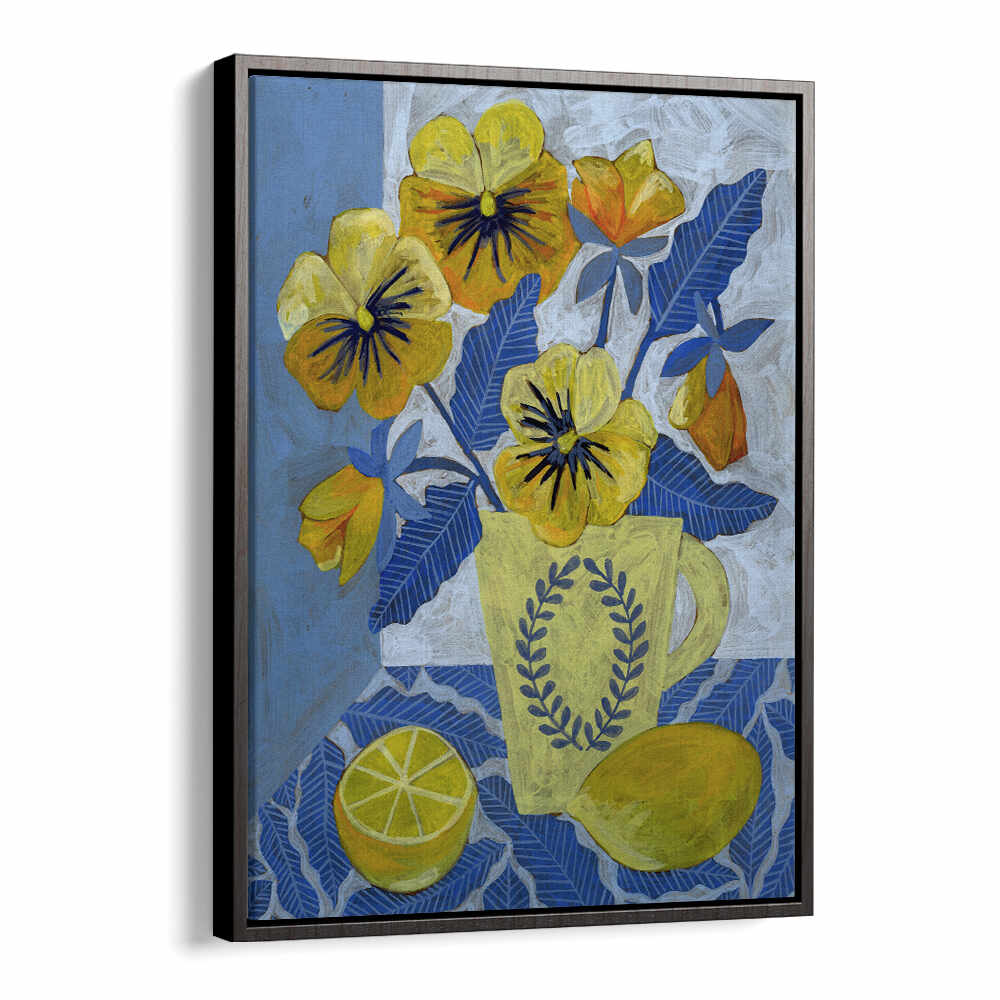 YELLOW PANSIES AND LEMONS