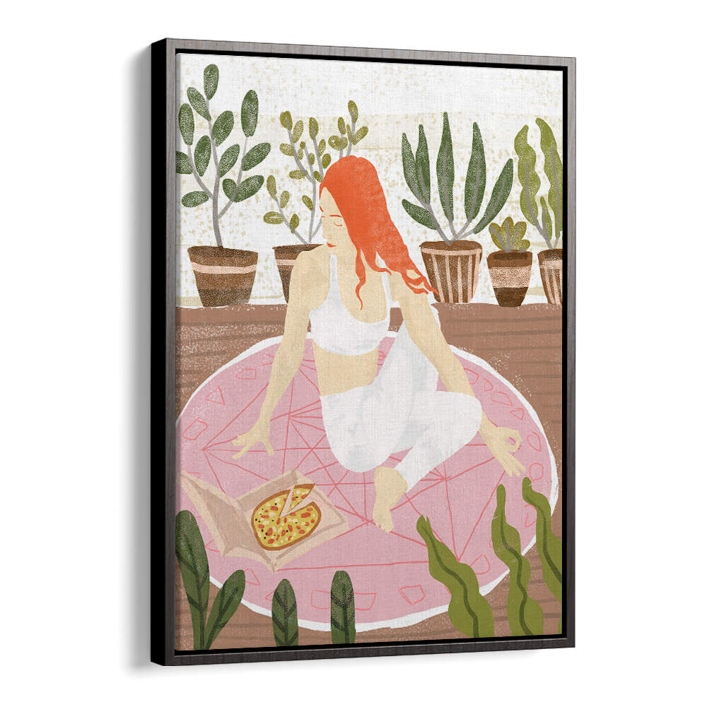 YOGA + PIZZA , PORTRAITS & FIGURATIVE ILLUSTRATIONS