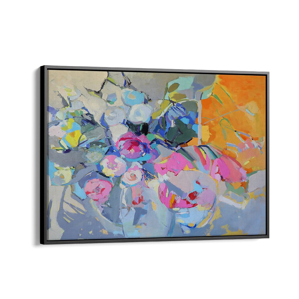 Vibrant GLASS AND ROSES, ABSTRACT PAINTINGS showcase elegant floral beauty, perfect for enhancing your decor.