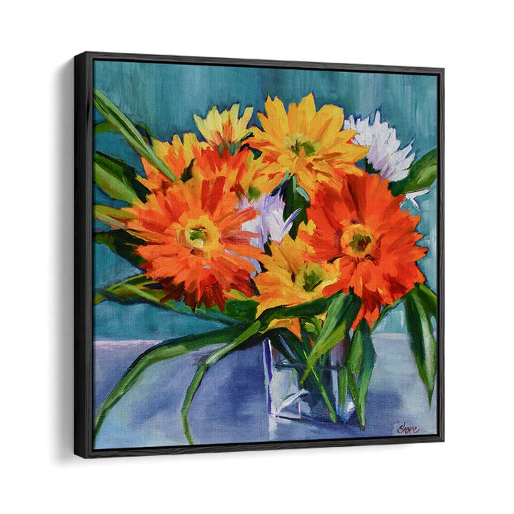 FLOWERS IN VASE , FLORAL FLOWER PAINTINGS