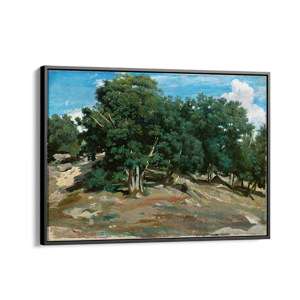 FONTAINEBLEAU OAK TREES AT BAS-BRÉAU (1832 OR 1833) , VINTAGE PAINTINGS