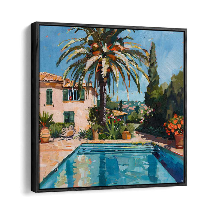 Vibrant scene of the HOUSE BY THE POOL MALLORCA II, showcasing luxury and relaxation by the poolside.