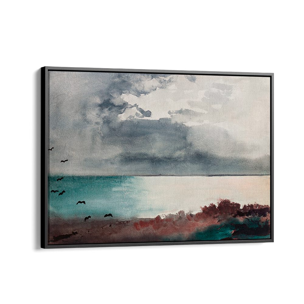 BREAKING STORM, COAST OF MAINE (1894)  ,VINTAGE PAINTINGS