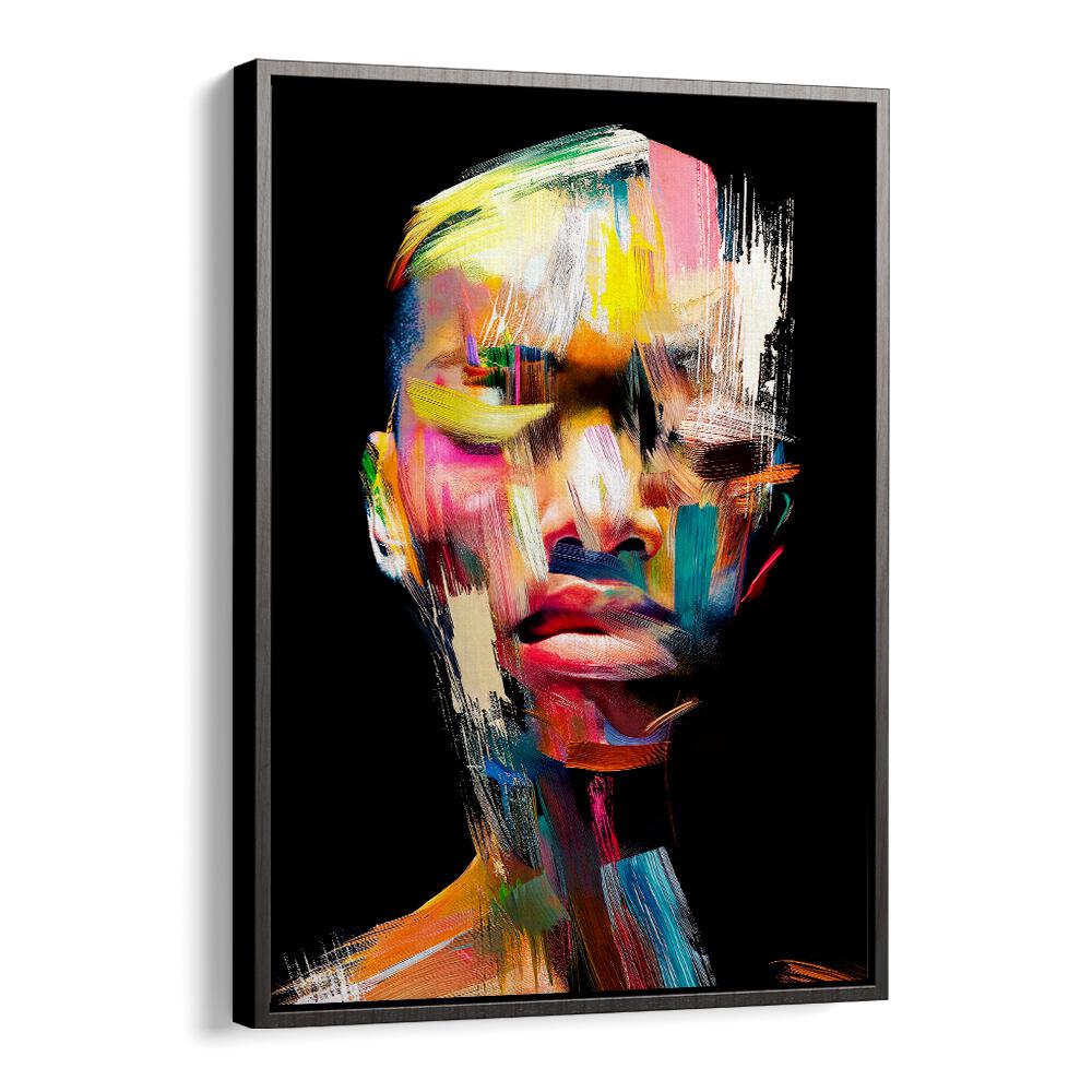 Vibrant colors blend in the FACELESS III, ABSTRACT PAINTINGS by Philippe HUGONNARD, showcasing modern artistic expression.