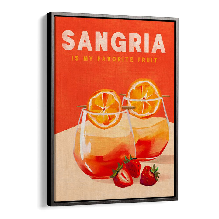 Vibrant SANGRIA, BAR art featuring colorful drinks, perfect for enhancing your cafe or home bar ambiance.