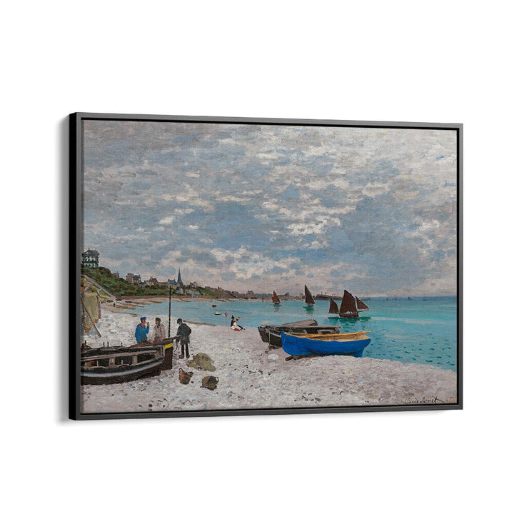 THE BEACH AT SAINTE-ADRESSE (1867) , VINTAGE PAINTINGS