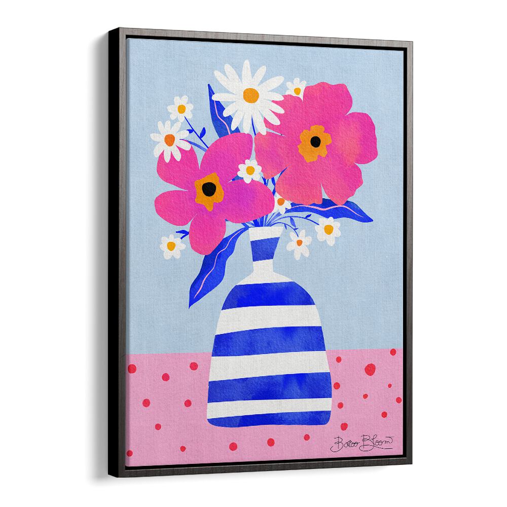 MAXIMALIST FLOWER VASE , FLORAL FLOWER PAINTINGS