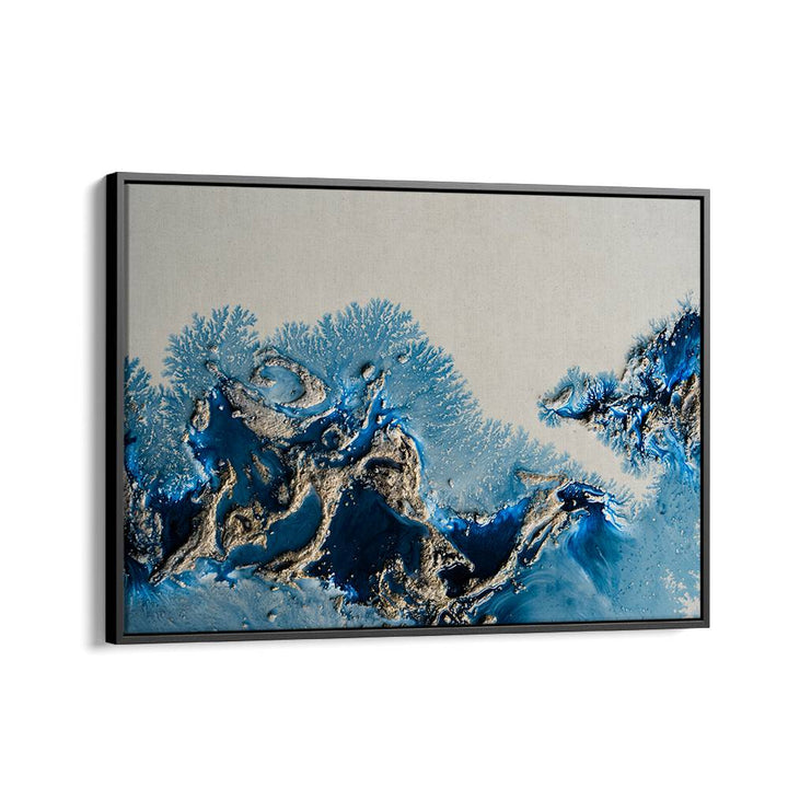 Stunning WONDERING WATERS, ABSTRACT PAINTINGS in blue tones, perfect for transforming your space and inspiring creativity.