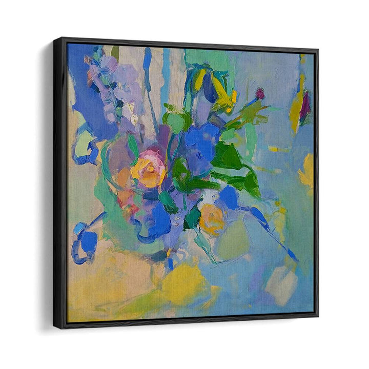 Vibrant SPRING BOUQUET, ABSTRACT PAINTINGS featuring colorful blooms, perfect for brightening any home decor.