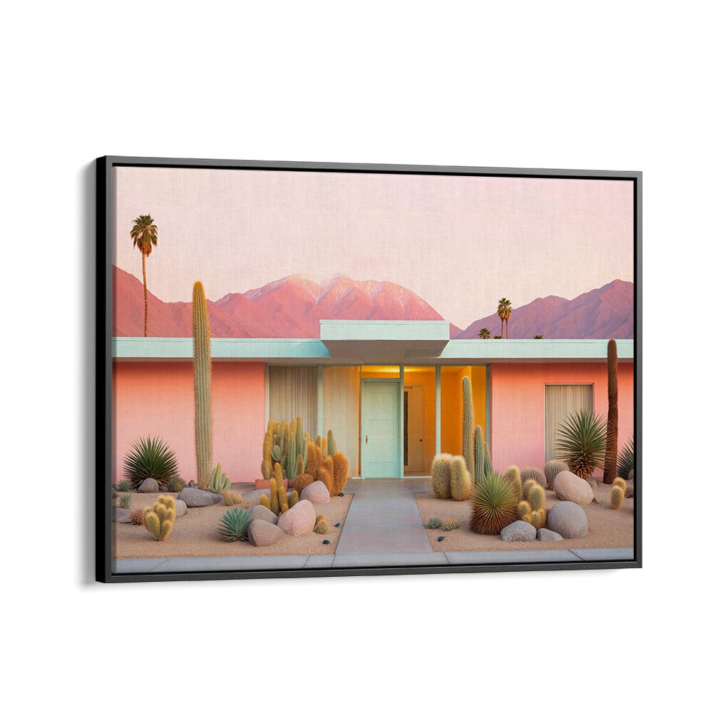 Experience MID-CENTURY MOODS with this stunning BEACH PAINTING, perfect for elevating your modern decor.