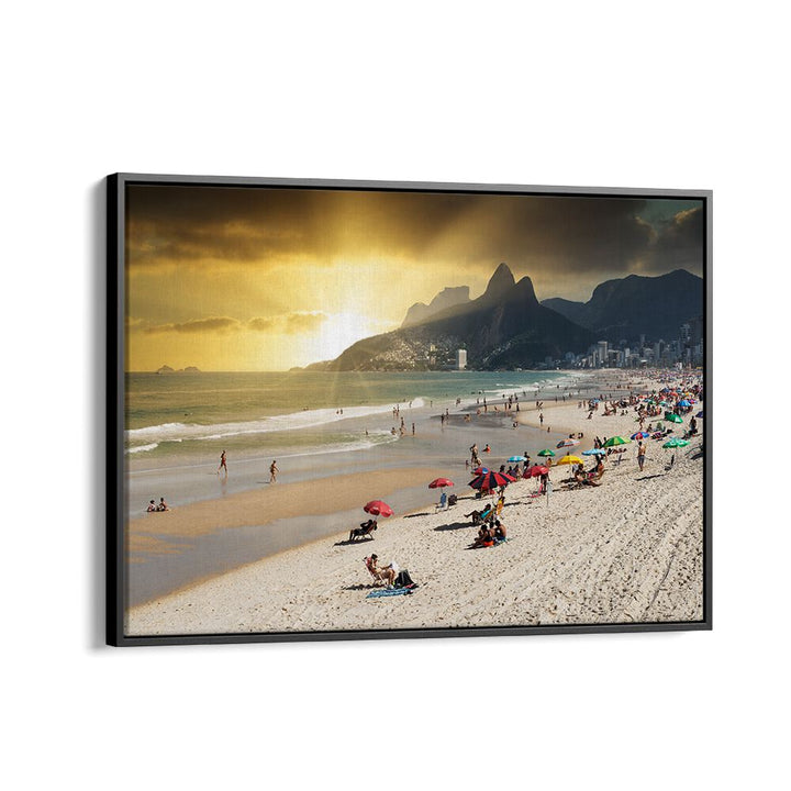 IPANEMA BEACH AT SUNSET , BEACH PAINTINGS
