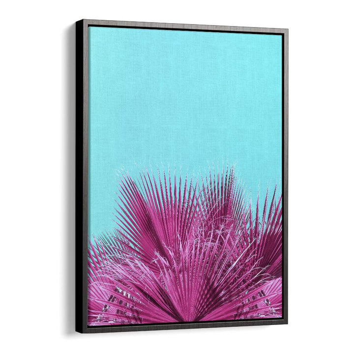 surreal painting - ELECTRIC PINK PALM FRONDS by Asianmonk