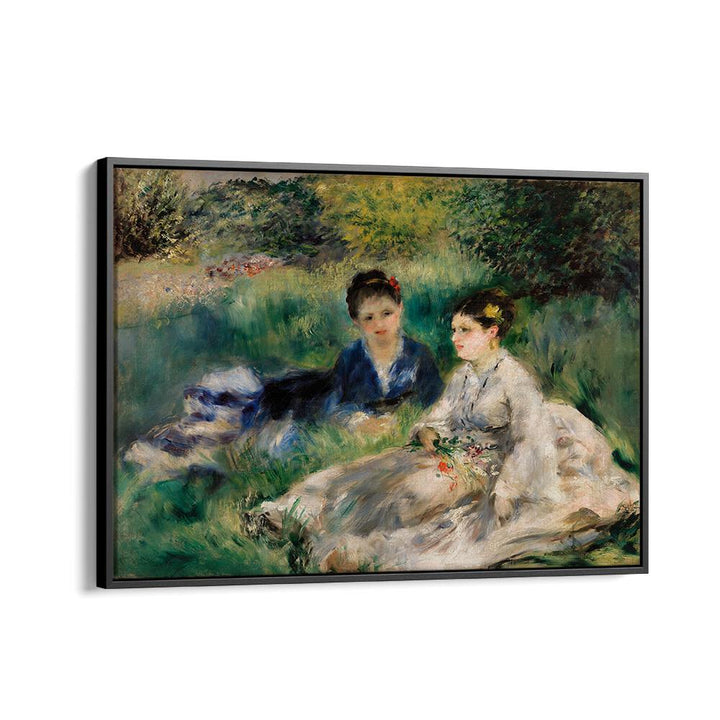 ON THE GRASS : JEUNES FEMMES ASSISES DANS L'HERBE (1873) , VINTAGE PAINTINGS