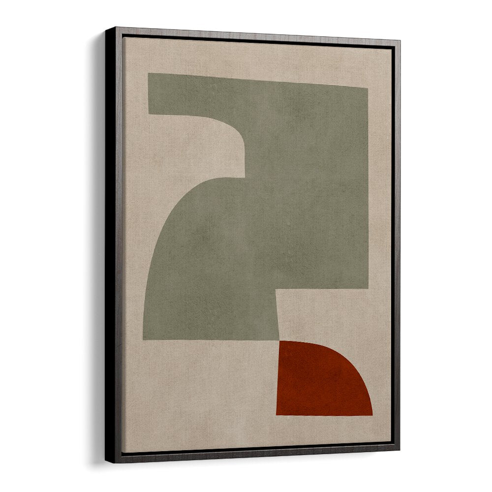 Stylish EXPRESSIVE FORMS III, GEOMETRIC ART PRINTS featuring modern shapes in muted tones, perfect for artistic spaces.