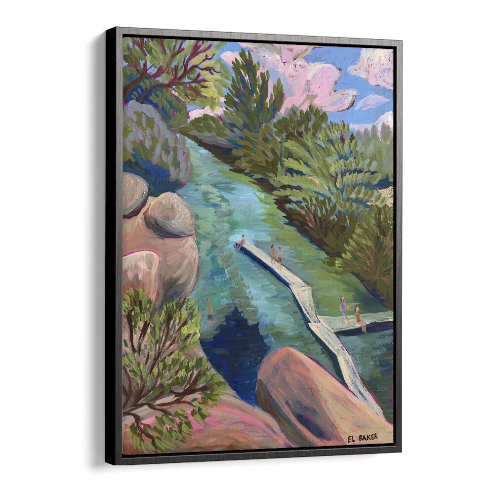 Eleanor Baker painting - WATERING HOLE PRINT by Asianmonk