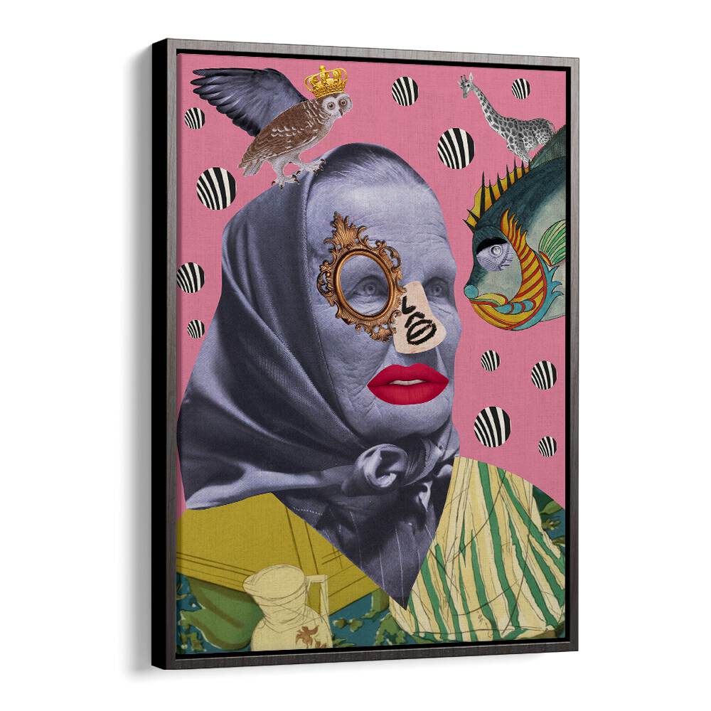 Unique GRANDMOTHER, SURREAL ART PRINTS showcase warmth and tradition with vibrant, imaginative design elements.