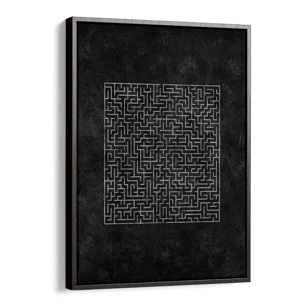 Stunning geometric art print, THE SQUARED MAZE JOURNEY, GEOMETRIC ART PRINTS, perfect for modern decor.