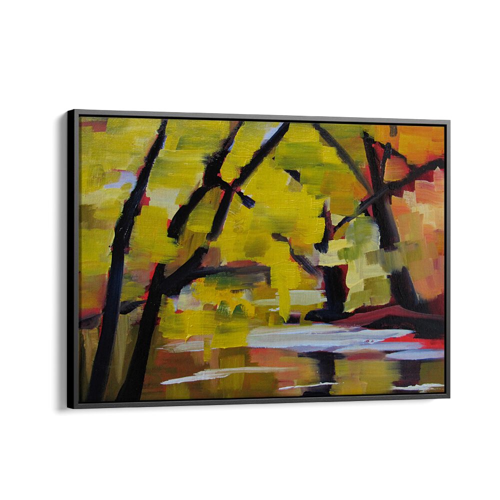 BULLS ISLAND IN AUTUMN , LANDSCAPE PAINTINGS