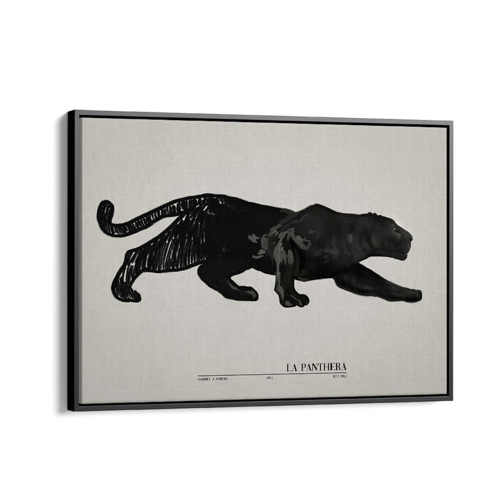  painting - LA PANTHERA (BLACK) by Asianmonk