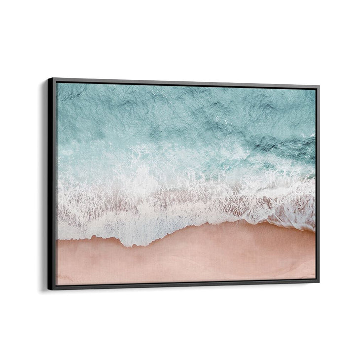 Bright and serene BEACH VIBES III, BEACH PAINTINGS featuring gentle waves and sandy shores, perfect for coastal decor.