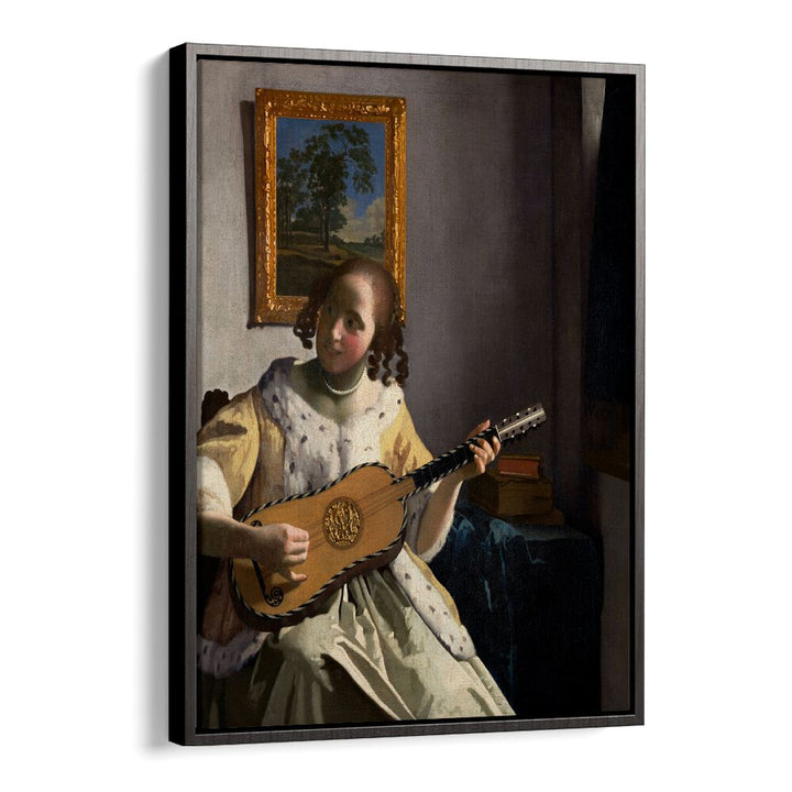 THE GUITAR PLAYER (CA. 1670–1672) BY JOHANNES VERMEER, VINTAGE PAINTINGS