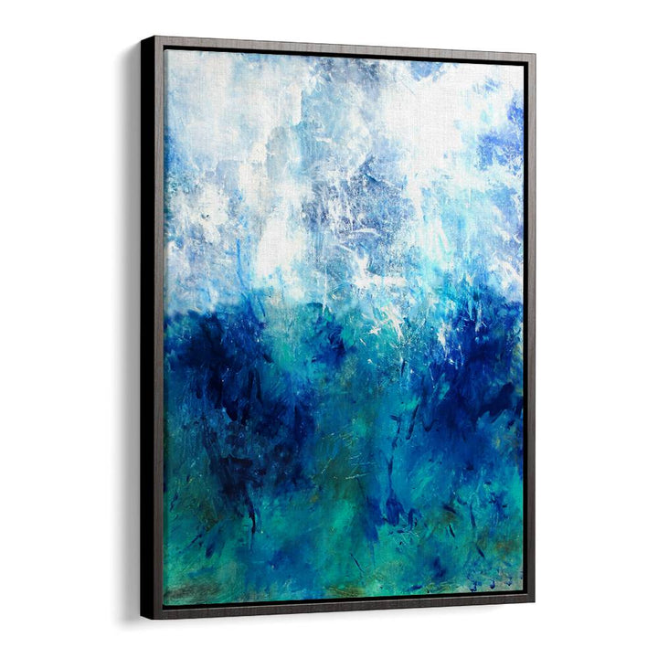 Stunning ABSTRACTION DESIGN V, ABSTRACT PAINTINGS featuring vibrant blue hues perfect for modern home decor.