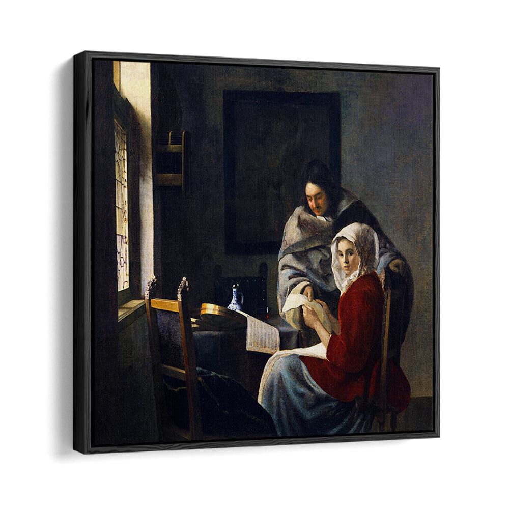 GIRL INTERRUPTED AT HER MUSIC (CA. 1660–1661) BY JOHANNES VERMEER, VINTAGE PAINTINGS