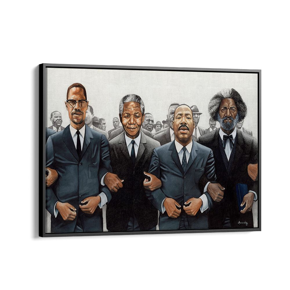 Strength in Numbers, African art paintings celebrating unity and empowerment through powerful historical figures.