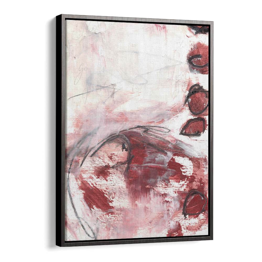 Bold BE BRAVE, ABSTRACT PAINTINGS artwork, inspiring courage with vibrant red and unique design for confident spaces.