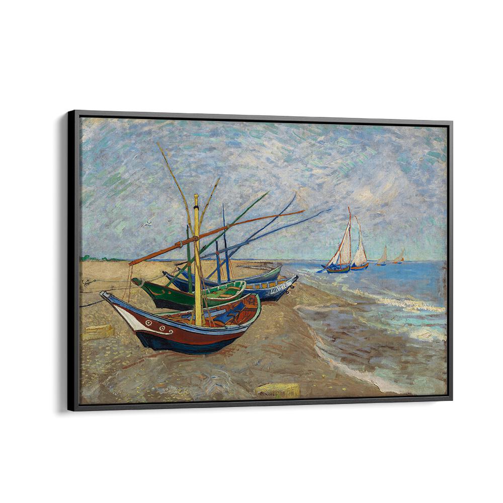 VAN GOGH'S FISHING BOATS ON THE BEACH AT SAINTES-MARIES (1888) , VINTAGE PAINTINGS